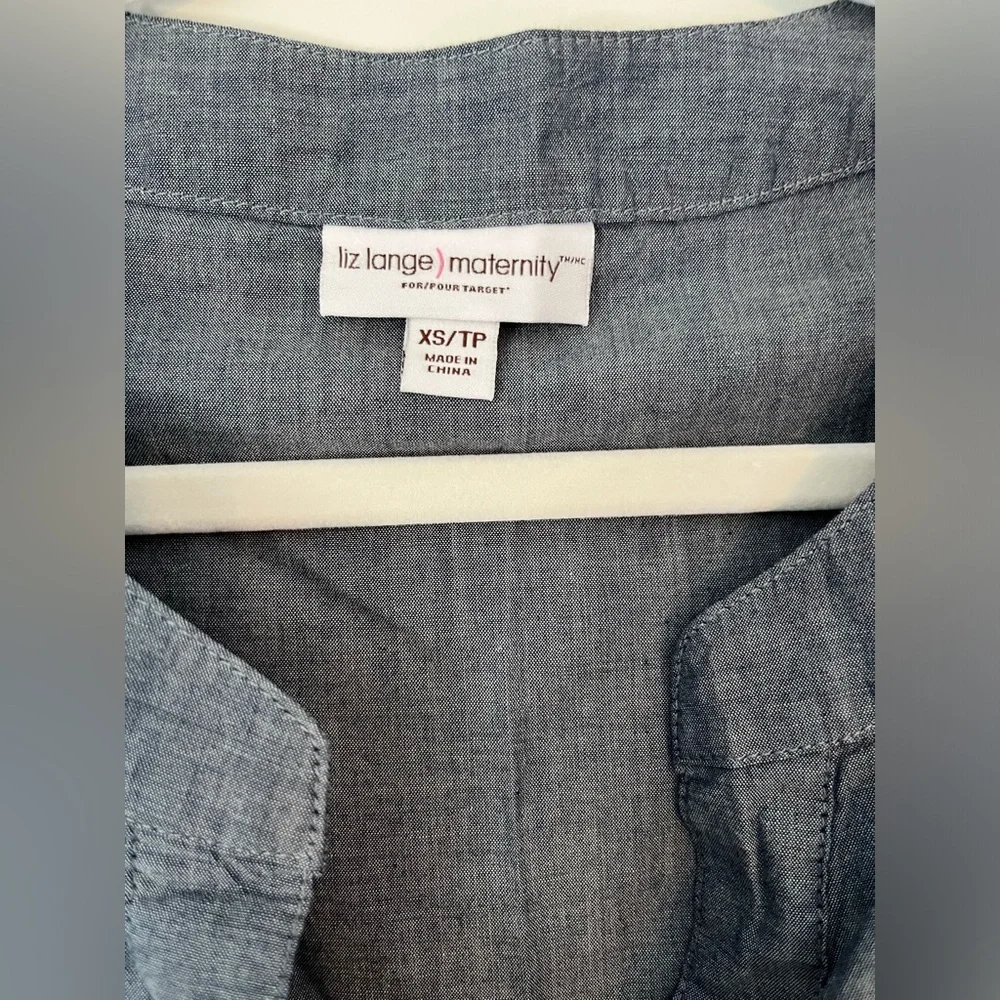 Liz Lange Maternity Chambray Tunic - Picture 3 of 3